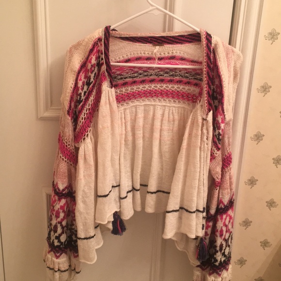 Free People Sweaters - Free People tie sweater jacket NWOT
